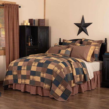 Patriotic Patch Twin Quilt 70Wx90L VHC Brands - The Fox Decor